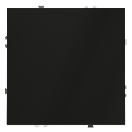 Выключатель встраиваемый VOLTUM S70 одноклавишный 10А, (черный матовый)