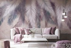 Шаль из ярких листьев 300x270 см