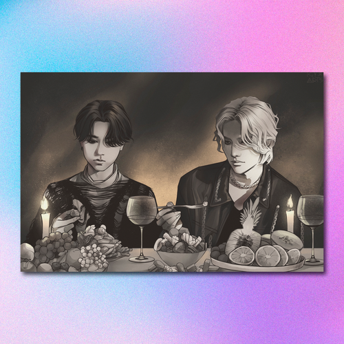 Арт принт / igyx_art / STRAY KIDS / Джисон & Хёнджин