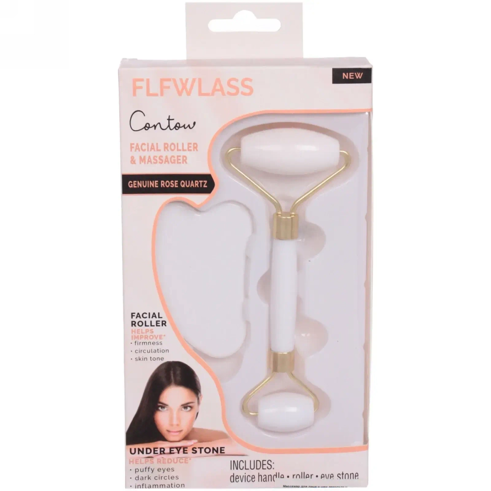 Массажер для лица и шеи декольте «Gua sha», цвет белый