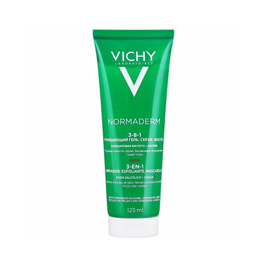 Vichy Normaderm Три Актив глубокое очищение, 125 мл