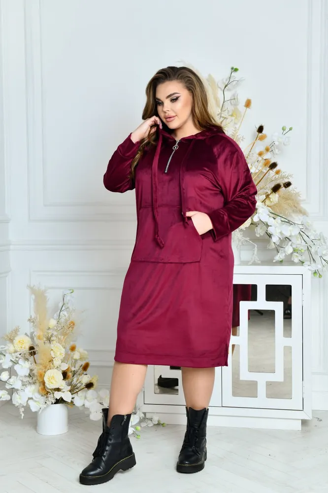 Платье-худи УК-7006 Фабрика Моды