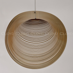 Подвесной светильник Cloyd FUETE P1 / шир. 60 см - дерево - белый (арт.11414)