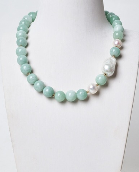 10156861 Колье Роман с камнем