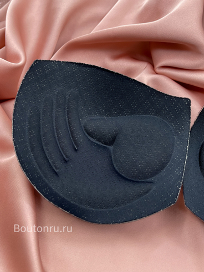 Чашки для бюстгальтера черные пуш-ап "Ладошки"