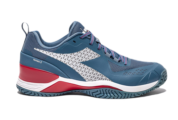 Мужские теннисные кроссовки Diadora Blushield Torneo 2 AG - oceanview/white/salsa