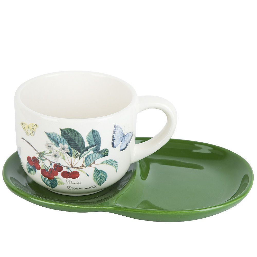 Набор для завтрака:чашка и блюдце" "23х15х10,5см v=500мл(керамика) (подарочная упаковка)