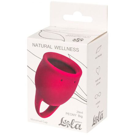 Менструальная чаша Natural Wellness Peony 20 ml wine red 4000-10lola