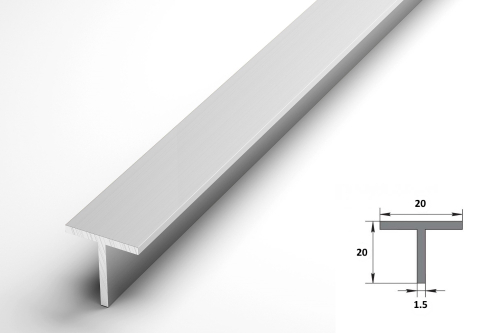 Тавр Лука 20*20*1,5 Тп 04.2000.501л серебро