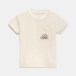 Футболка Радуга, рост 62-68 см, бежевый (Крошка Я), 1 шт.