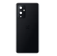 Задняя крышка для OnePlus 9 чeрная (Astral black) со стеклом камеры