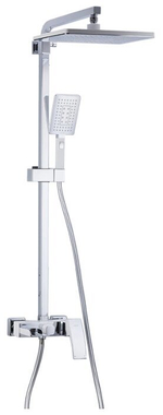 Смеситель GAPPO G2407-30 душевая система, смеситель, белый хром, излив