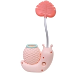 Настольная лампа «Sweet - Улитка» 30*12*7 см LED с подстаканником, USB 0.6-3W, Персиковый