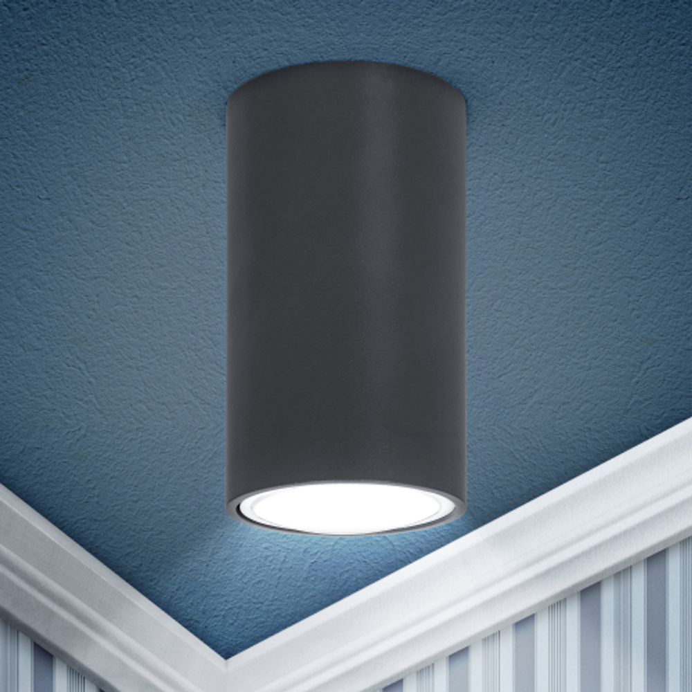 Светильник накладной ЭРА OL15 GU10 DG под лампу MR16 GU10 темно серый