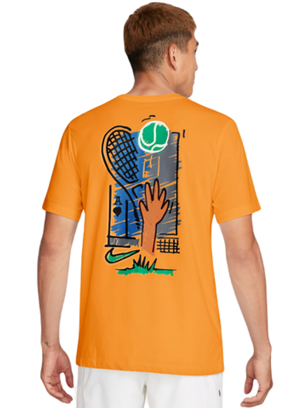 Мужская теннисная футболка Nike Court Dri-Fit T-Shirt Open - sundial