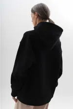 Худи Гербарий Мак Warm Черный