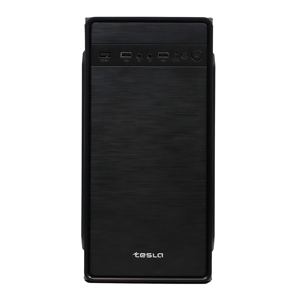 Корпус TESLA 1708BM, БП:450W, mATX, чёрный, 2xUSB2 (TSL-1708-450W-BM)