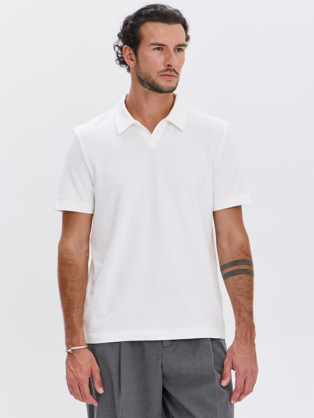 Футболка-поло трикотажная повседневная