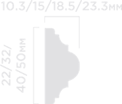 Молдинг HiWood, 22x10,3 мм