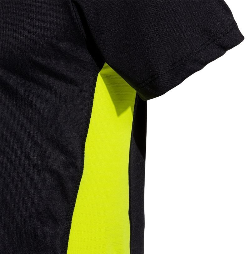 Теннисная футболка Joma Court Short Sleeve T-Shirt - black/green