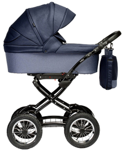 Детская коляска Indigo Barbara 21 Classic 3 в 1 с автокреслом Avionaut Cosmo Ba01 синий