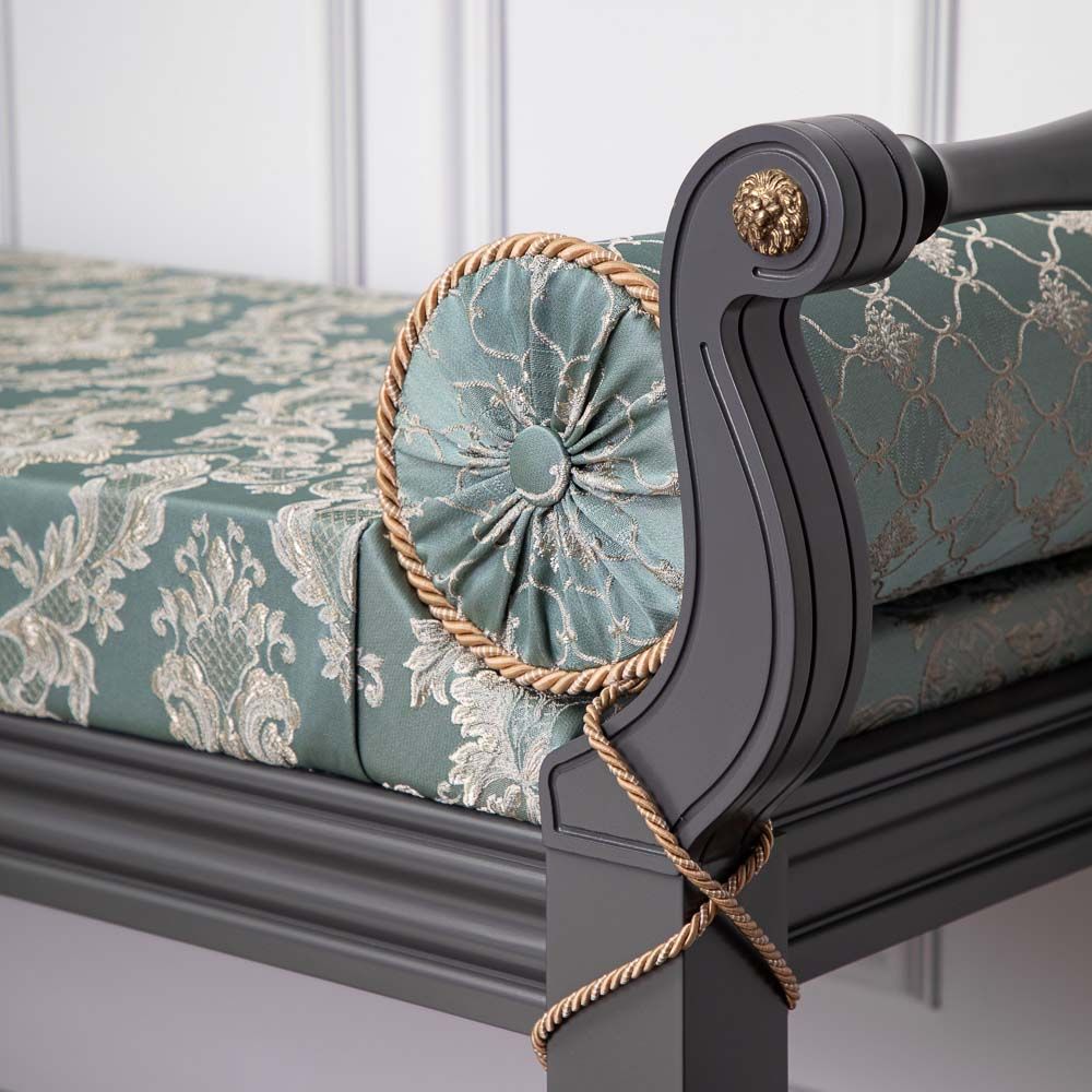 Банкетка Флоренция Серый Каледония Даймонд Минт