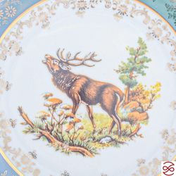 Набор тарелок Repast Охота зеленая Мария-тереза 19 см (6 шт)