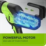 Пистолет для герметиков акк. Greenworks G24CAU, 24V, макс 310 мл, 1400–2900Н,1-10 мм/с, c 1хАКБ 2Ач и ЗУ (3501707UA)