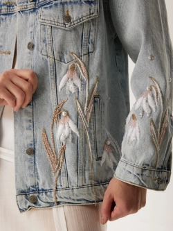 Жакет джинсовый классический АУРА, голубой