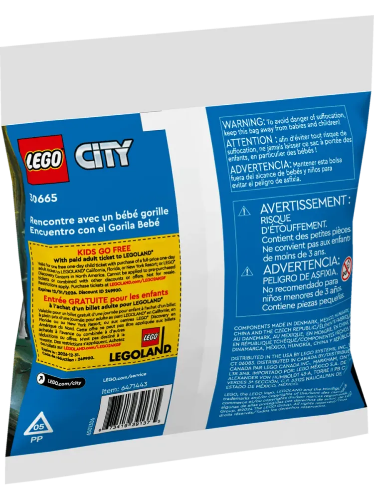 Конструктор City 30665 Встреча с детенышем Гориллы