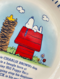 Тарелка Snoopy & His Friend Woodstock
