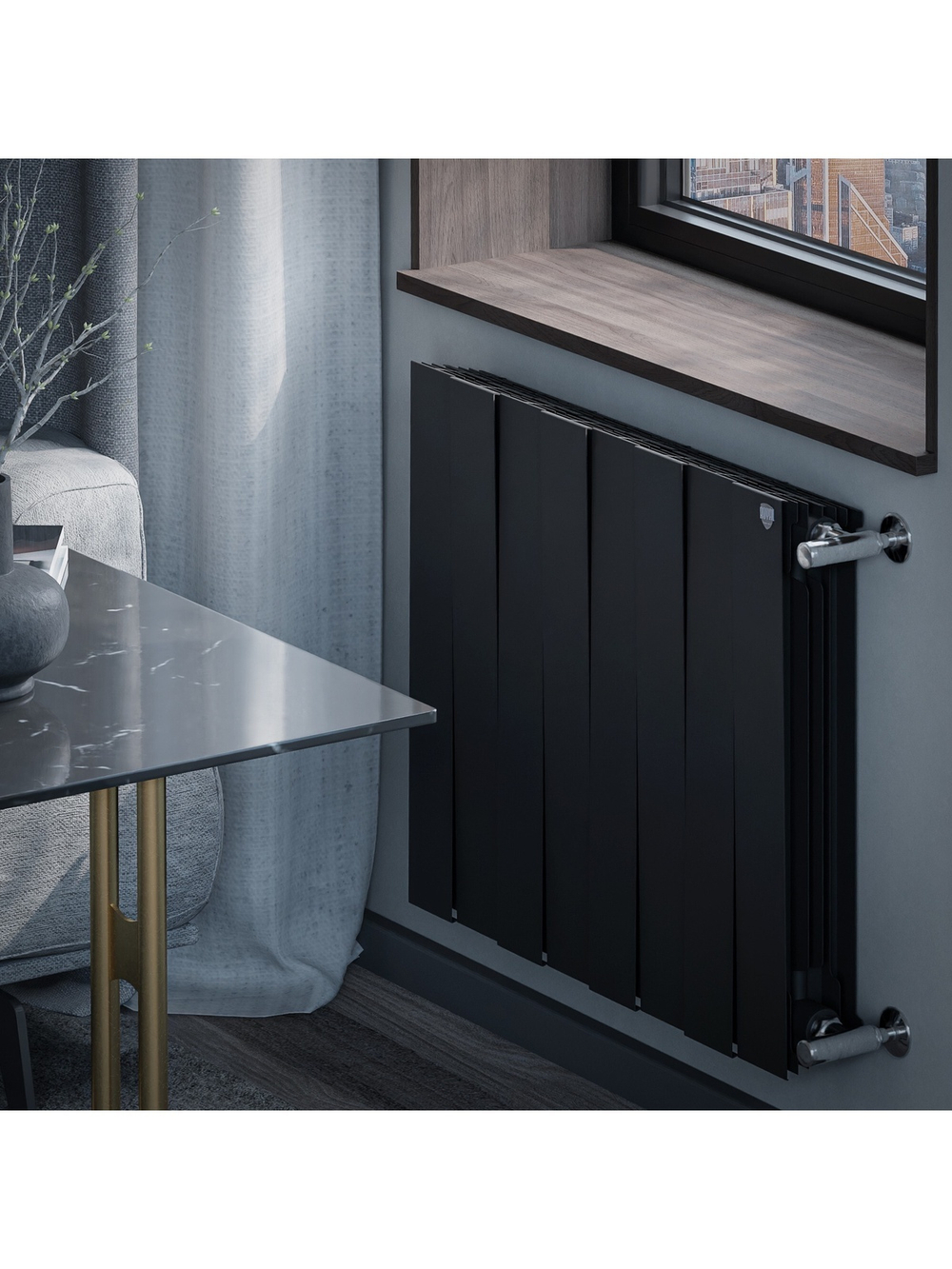 Радиатор Royal Thermo PianoForte 500 Noir Sable - 8 секц.