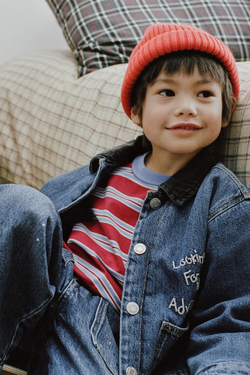 ZARA ДЖИНСОВАЯ КУРТКА-РУБАШКА С УТЕПЛИТЕЛЕМ WOODY TOY STORY © DISNEY PIXAR, ВЫЦВЕТШИЙ СИНИЙ