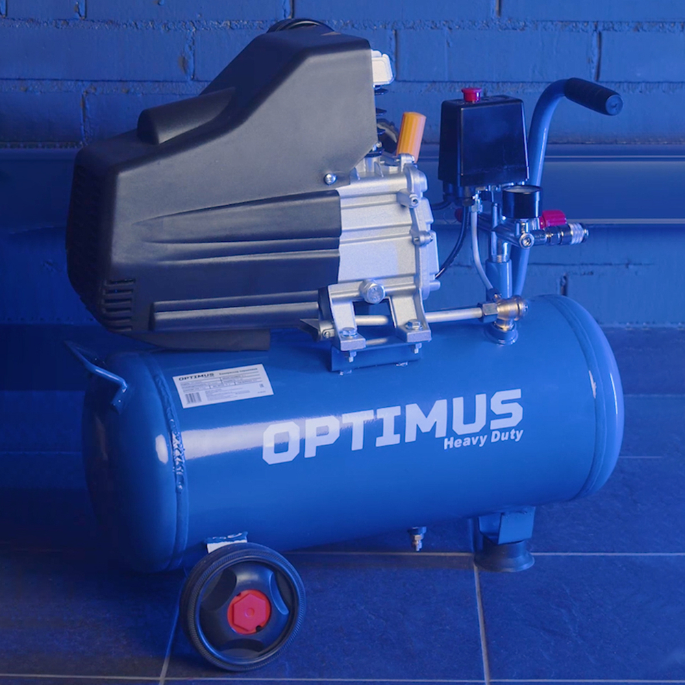OPT-302430 Компрессор поршневой, 300 л/мин, 2.2 КВт, 220 В, ресивер 24 л
