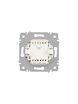 Выключатель 3-кл. СП Accent 6-106-02 10А IP20 250В AL/CU сл.кость Intro Б0063534