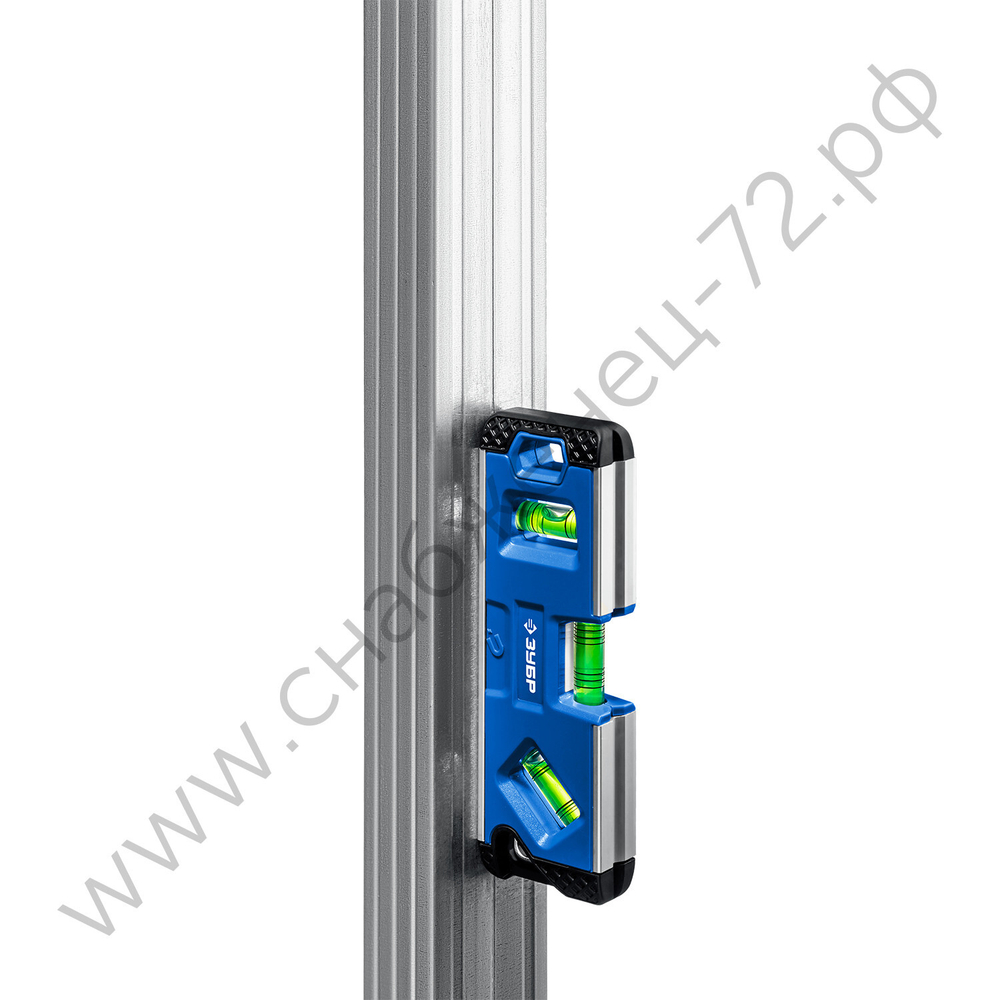 ЗУБР КОМПАКТ 3М, 150 мм, Т-образный усиленный профиль, магнитный компактный уровень, Профессионал (34552)