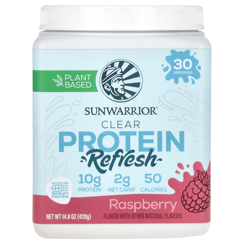 Sunwarrior, Clear Protein Refresh, малина, 420 г (14,8 унции)