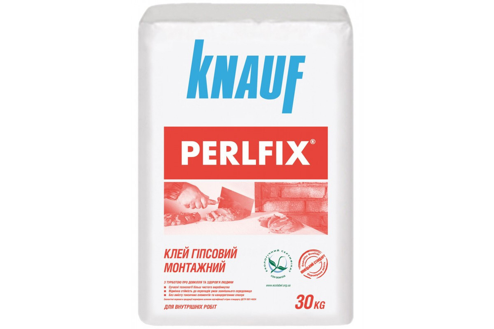 Клей гипсовый монтажный Knauf Перлфикс 30 кг