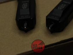 Нож Microtech UTX-85 A+++ Tanto T/E - черная рукоять, черный клинок танто