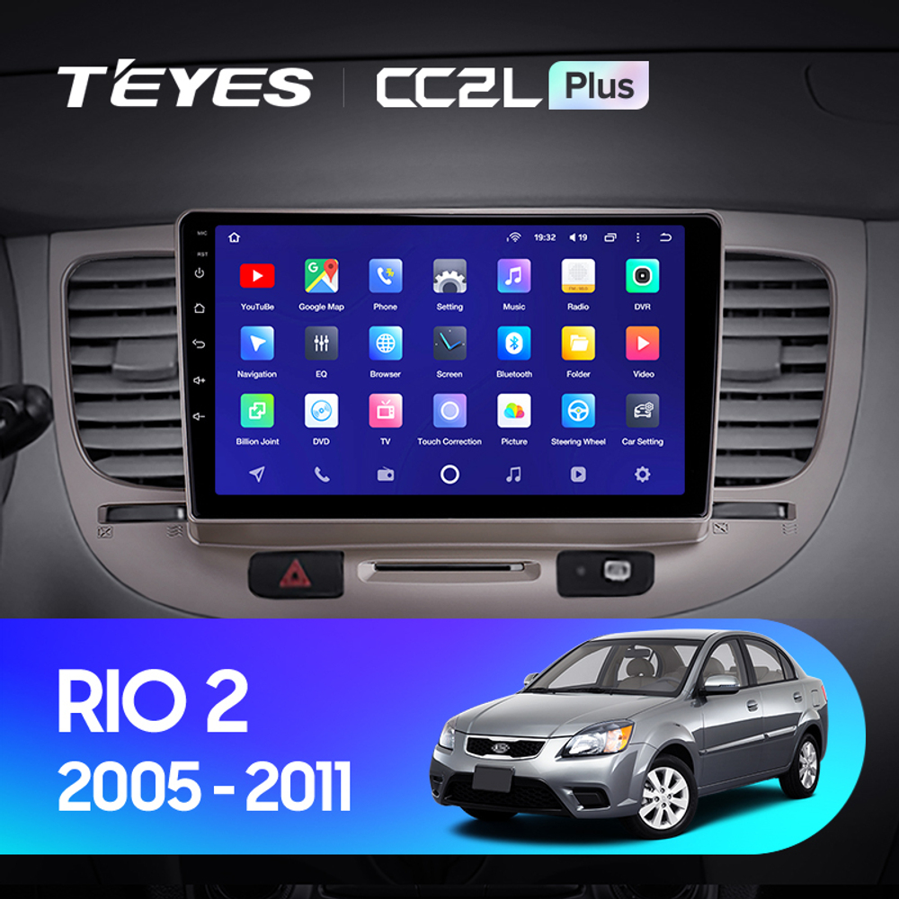 Teyes CC2L Plus 9"для KIA Rio 2 2005-2011