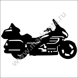 Авто мото наклейка "Туристический мотоцикл"