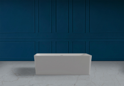 Ванна из искусственного камня ABBER Stein AS9623 белая матовая  170x80 см