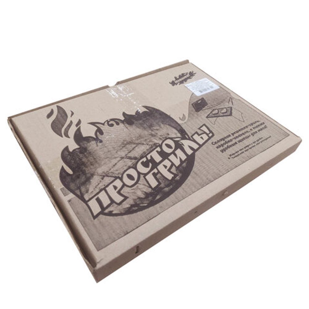 Решетка-гриль с ножками складная со щипцами, размер 350х250 мм, высота 150 мм, в коробке, 101409, 701747