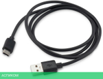 Кабель Buro BU-USB-AC-1M-3A черный