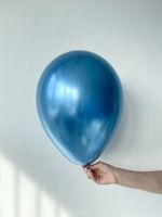 S Шар хром Reflex 12" / 30 см синий (БГ-17)