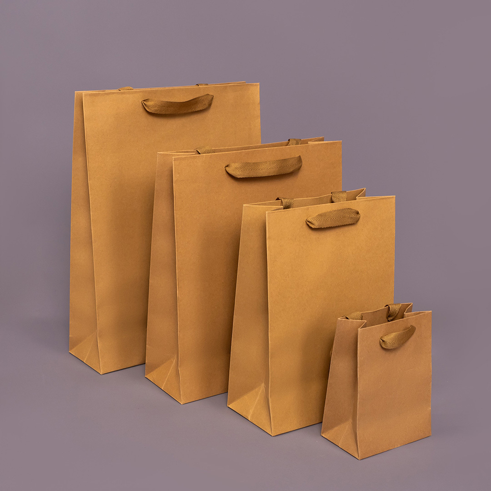 Пакет подарочный, Крафт, 16*12*7 см