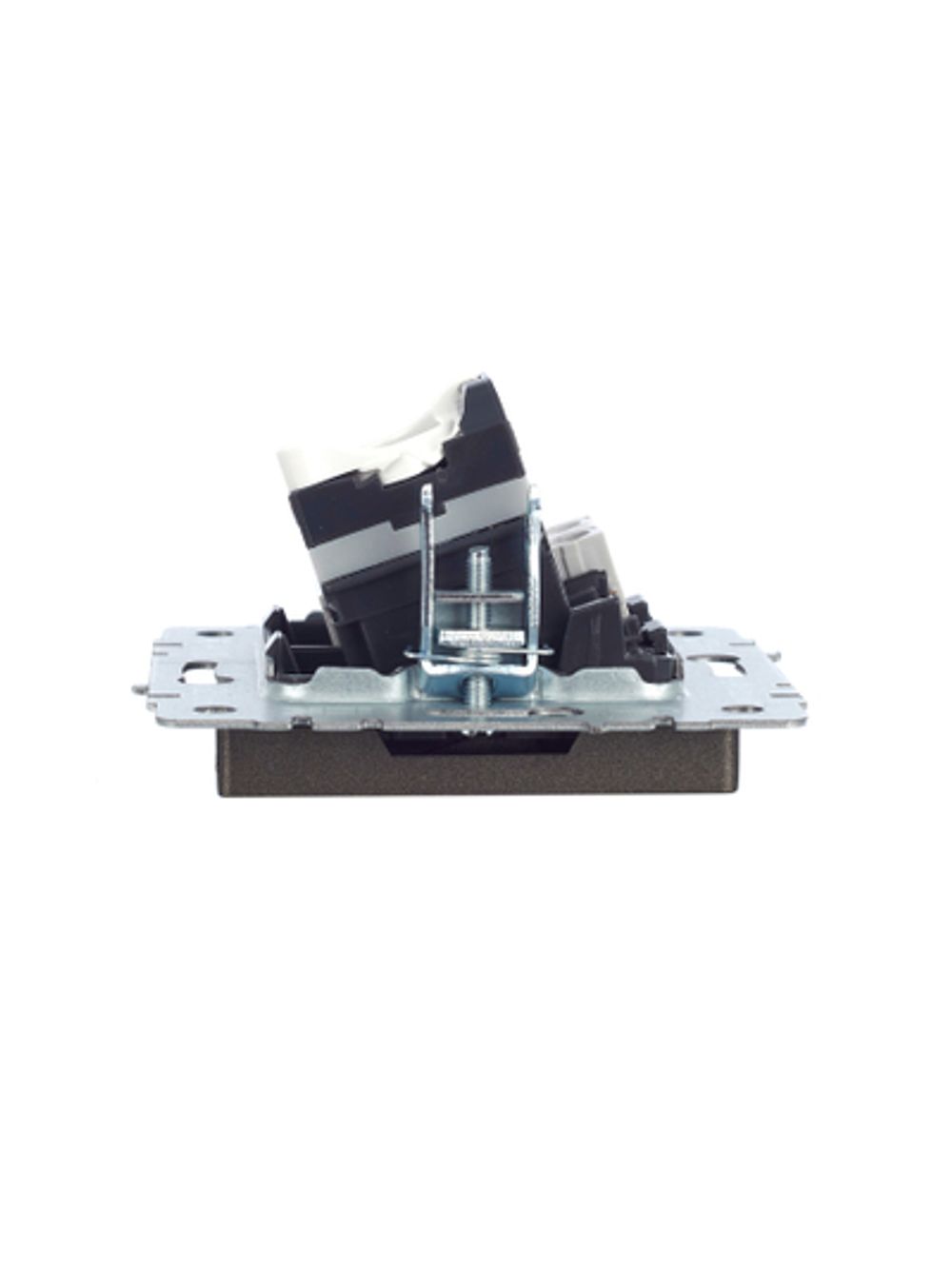 BRITE Розетка двойная RJ11+RJ45 кат.5E РК/Т12-БрТБ темная бронза IEK