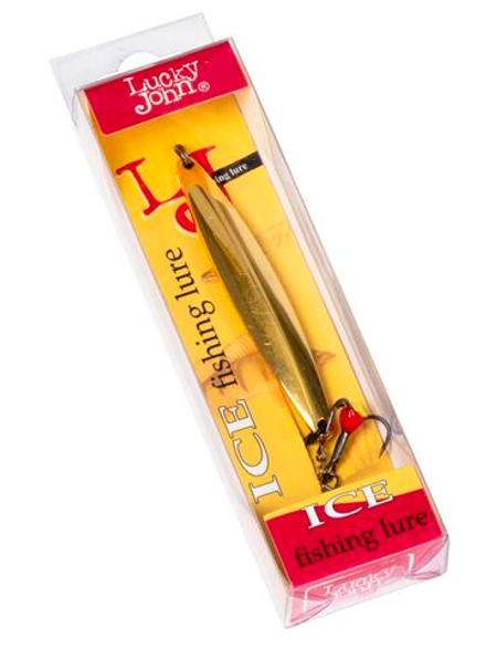 Блесна вертикальная зимняя Lucky John NAIL BLADE с цепочкой и тройником 65мм G блистер