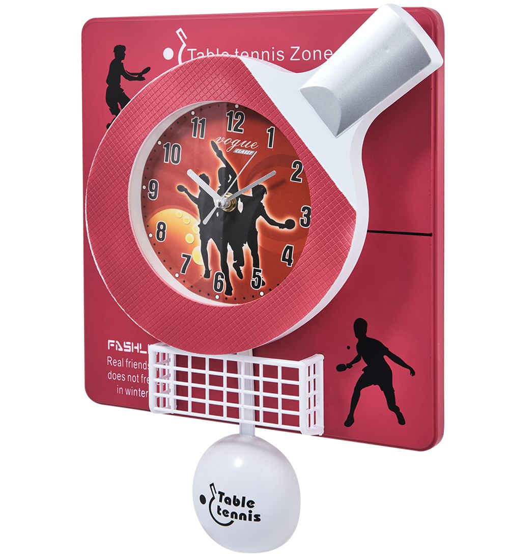 CL-42/3 Часы «Теннисная ракетка» красный