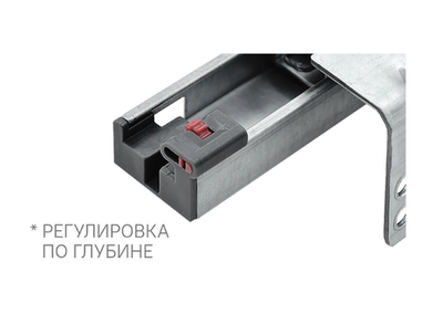 Направляющая скрытого монтажа Stealth синхронизированная полн. выдв. с довод. (ДСП до 19мм), 250, AQ